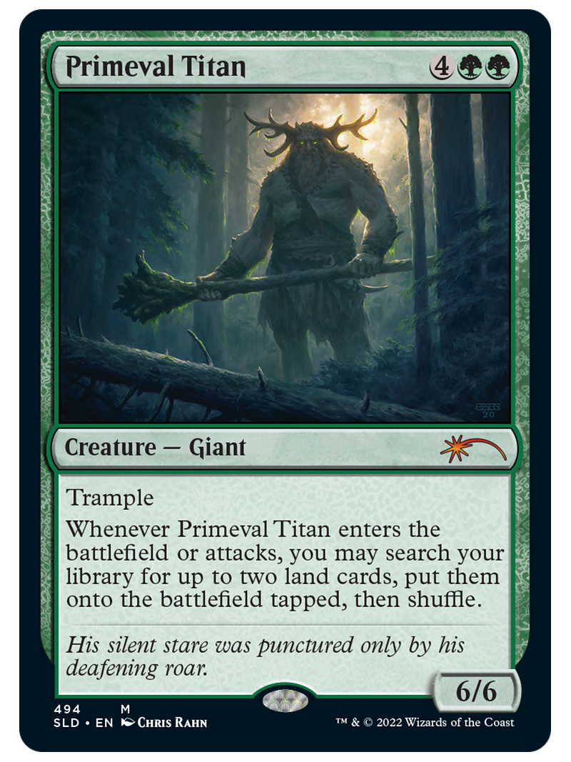 Primeval Titan - Artist Series Secret Lair - Artist's Proof — The